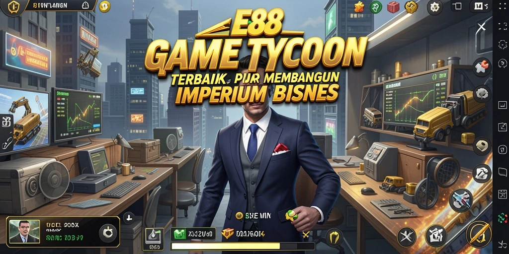 Tampilan utama E88 yang memukau dengan elemen Tycoon yang menarik.