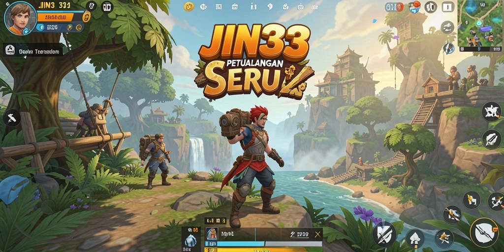 Screenshot menampilkan pengalaman menarik di dunia Open World JIN33.