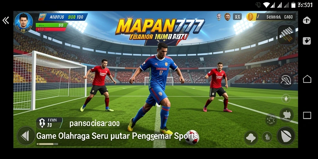 Screenshot gameplay MAPAN777 yang menunjukkan aksi olahraga yang seru.