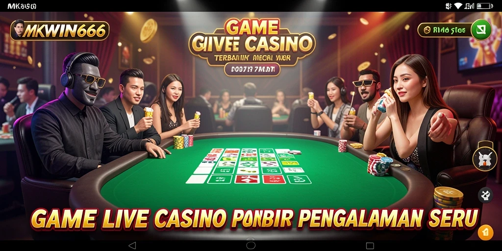 Gameplay Live Casino yang mendebarkan dan interaktif di MKWIN666.