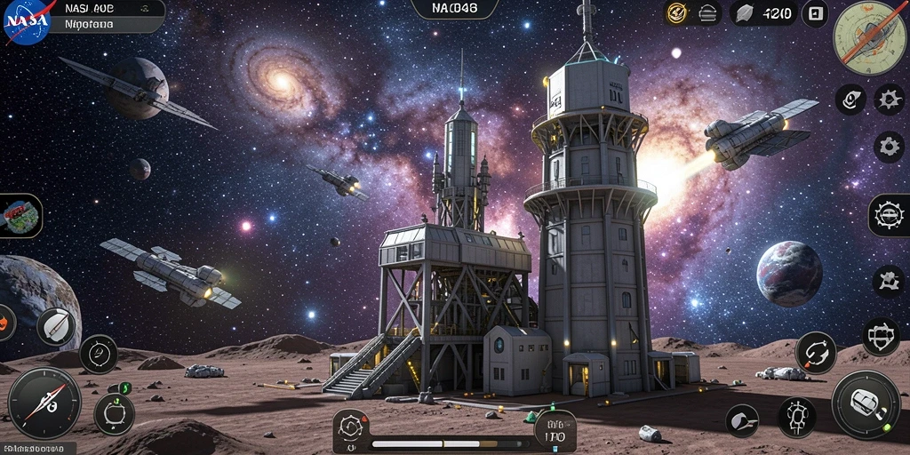 Tangkapan layar menunjukkan aksi mendebarkan dalam gameplay Tower Defense di NASA4D.