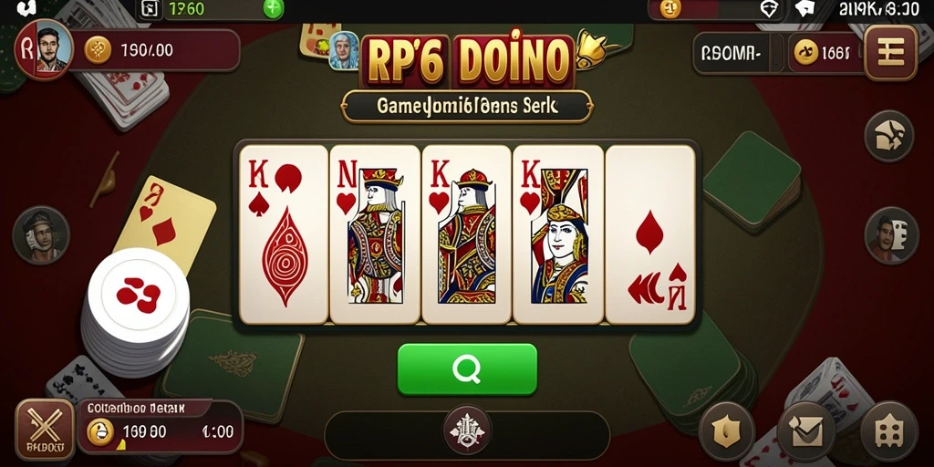 Screenshot gameplay RP66 menunjukkan aksi seru bermain Domino.