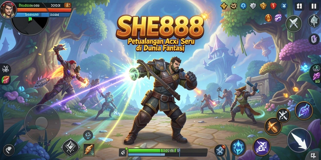 Gameplay mendebarkan dengan grafis yang memukau di SHE888.