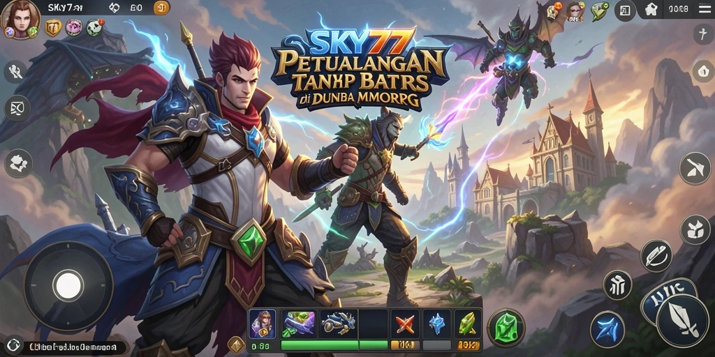 Screenshot gameplay SKY77 menampilkan aksi seru dalam petualangan MMORPG.