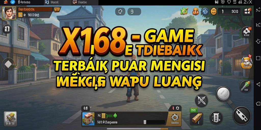 Screenshot utama X168 menampilkan gameplay yang menawan dan interaktif.